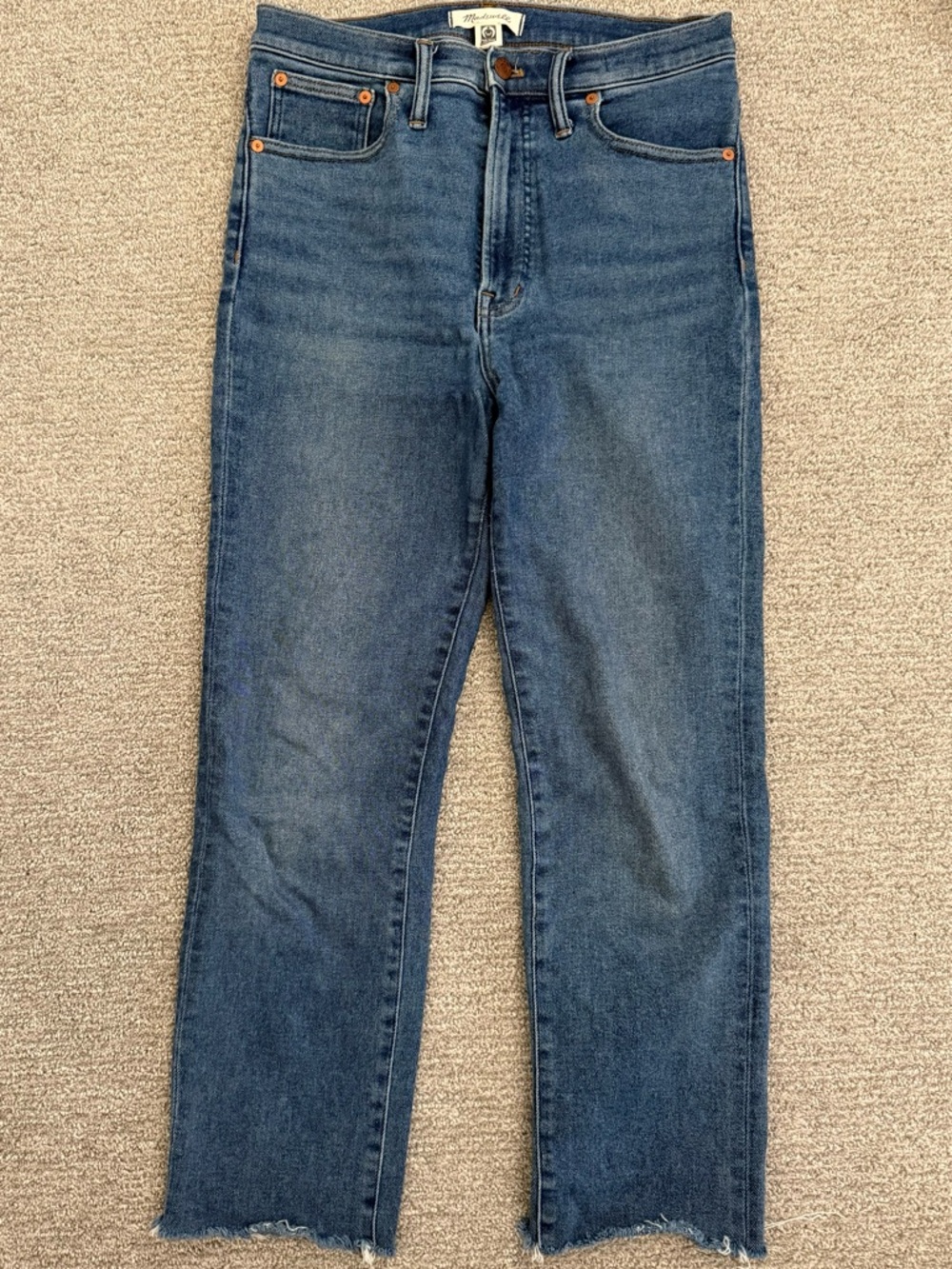 Madewell The Perfect Vintage Raw Hem Jeans
